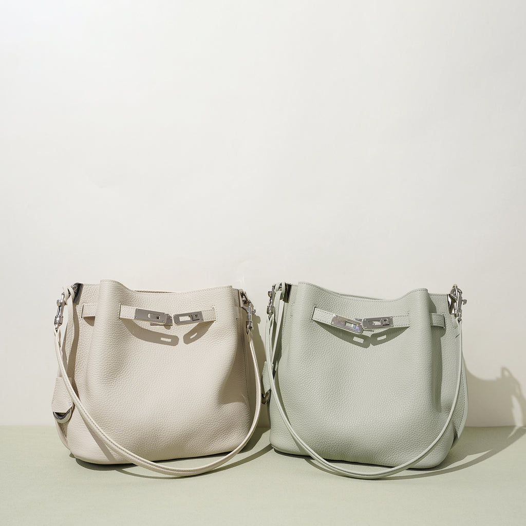 Top Grain Cowhide Curved Satchel Bag