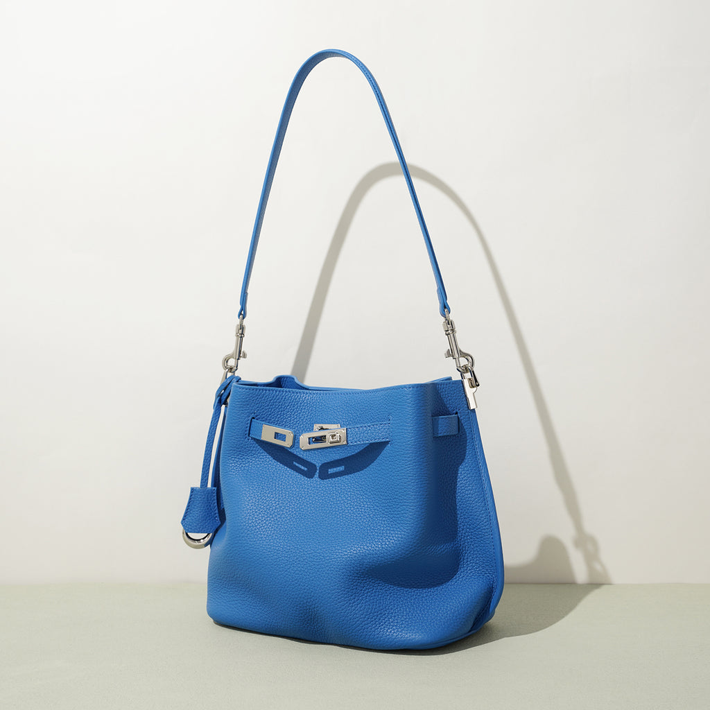 Top Grain Cowhide Curved Satchel Bag