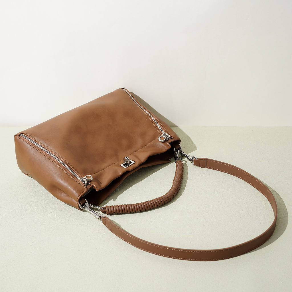 Top Grain Cowhide Structured Handbag