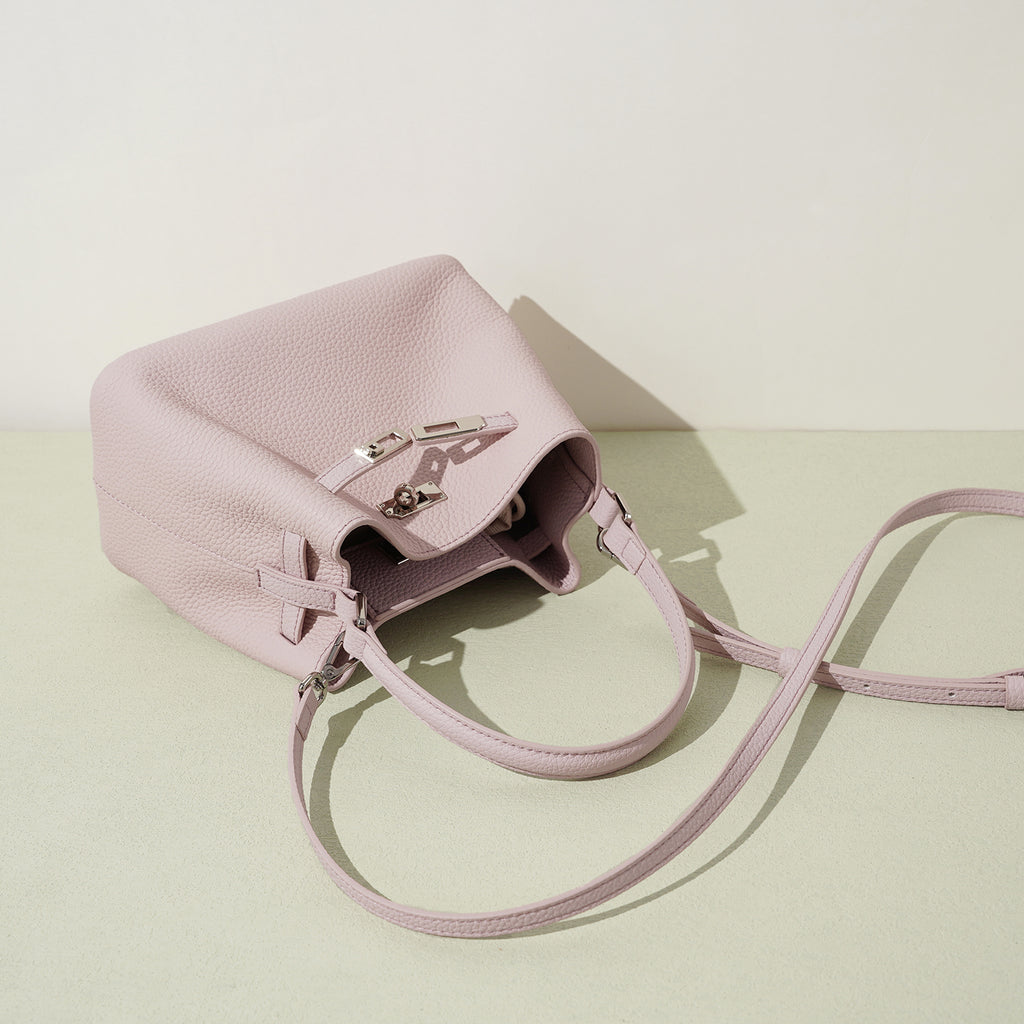 Structured Full Grain Leather Handbag