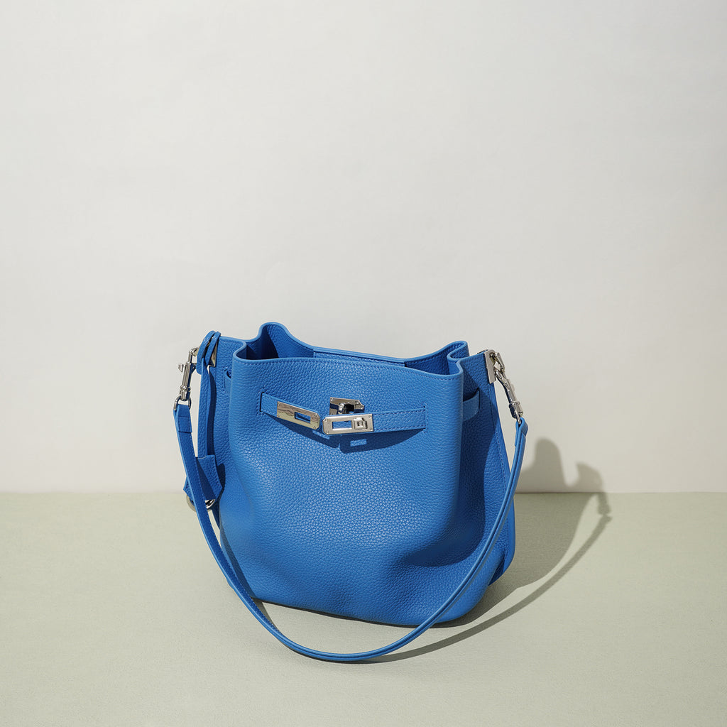 Top Grain Cowhide Curved Satchel Bag