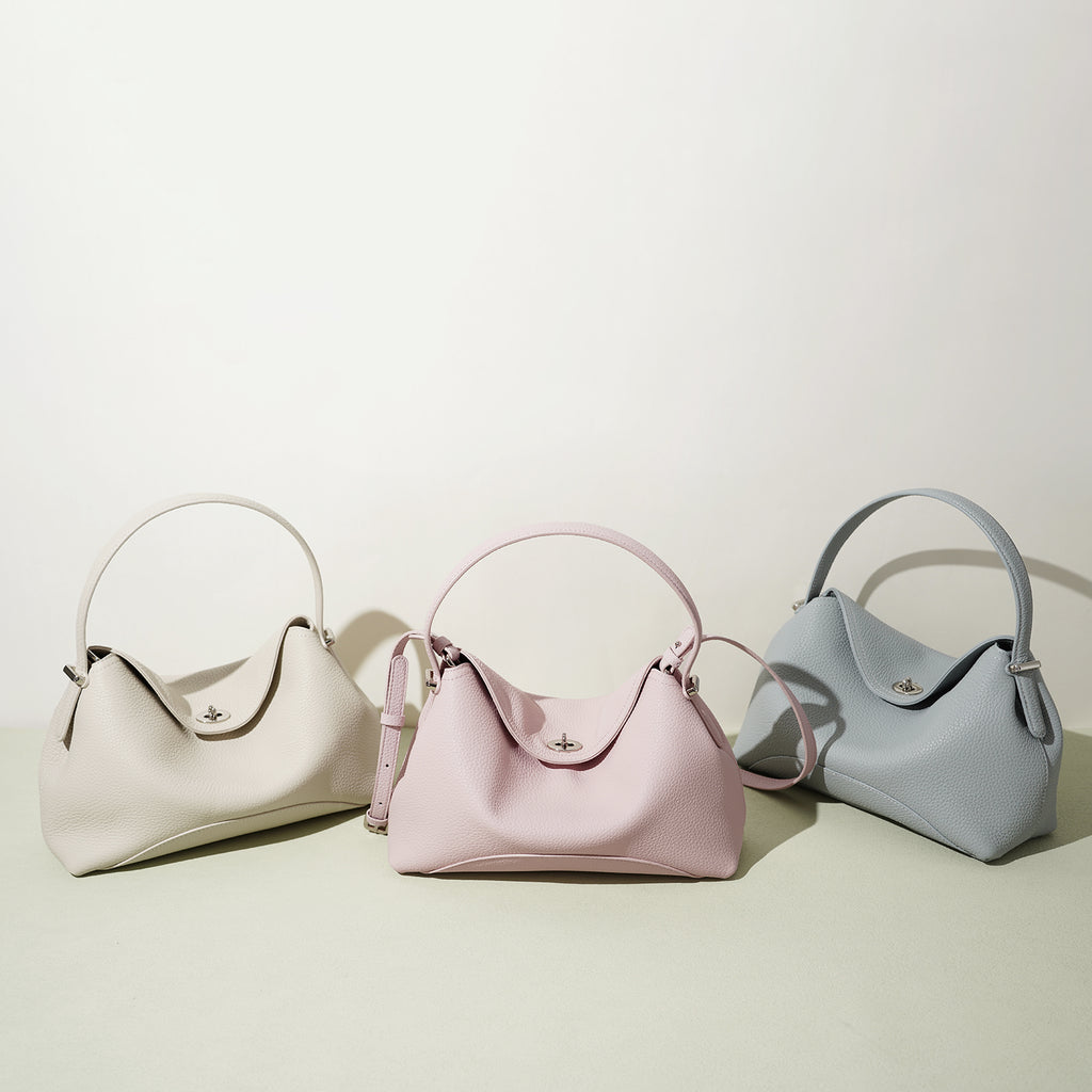 Top Grain Cowhide Structured Satchel