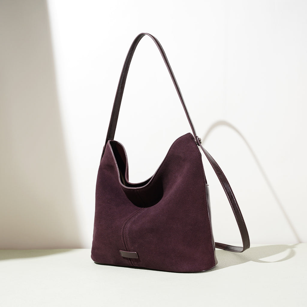 Top Grain Cowhide Suede Handbag