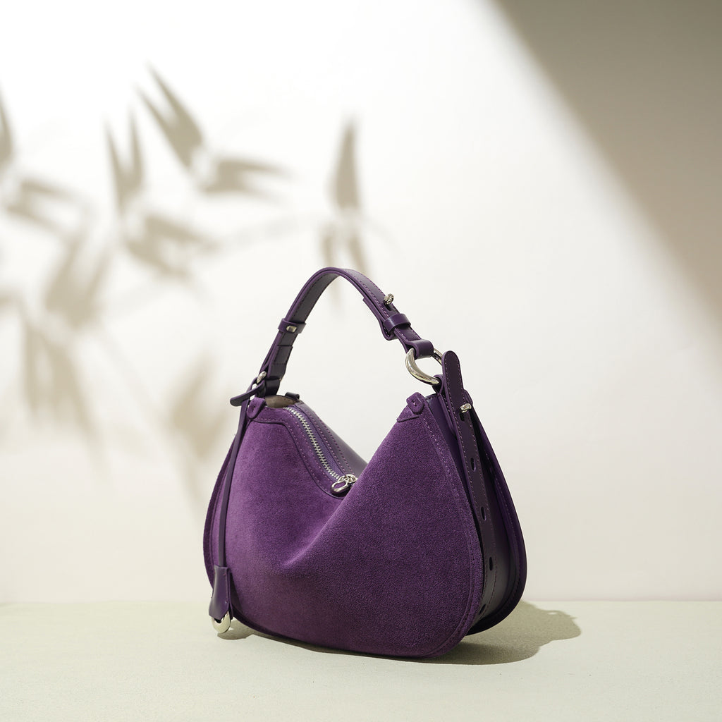 Vintage Leather Boston Crossbody Bag