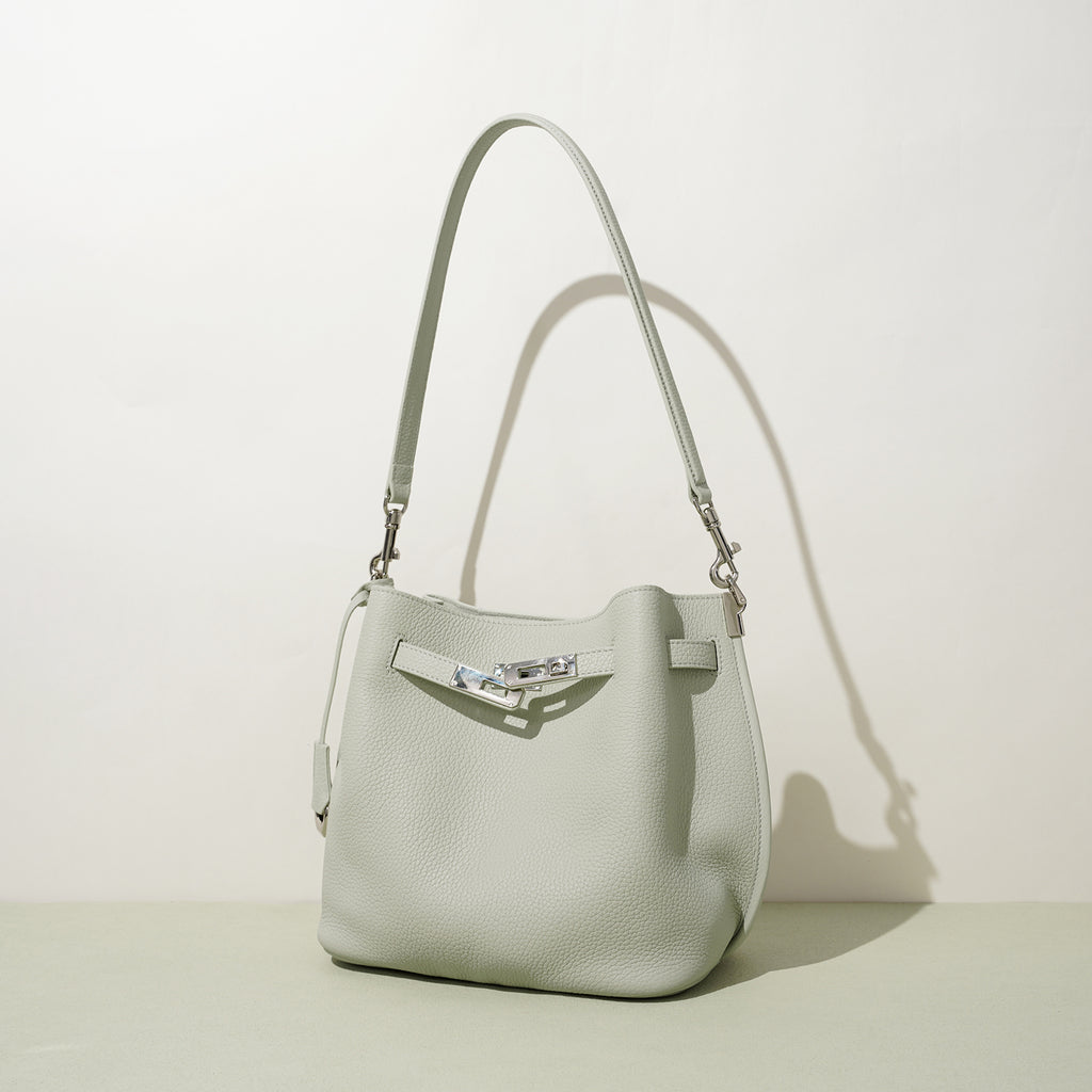 Top Grain Cowhide Curved Satchel Bag