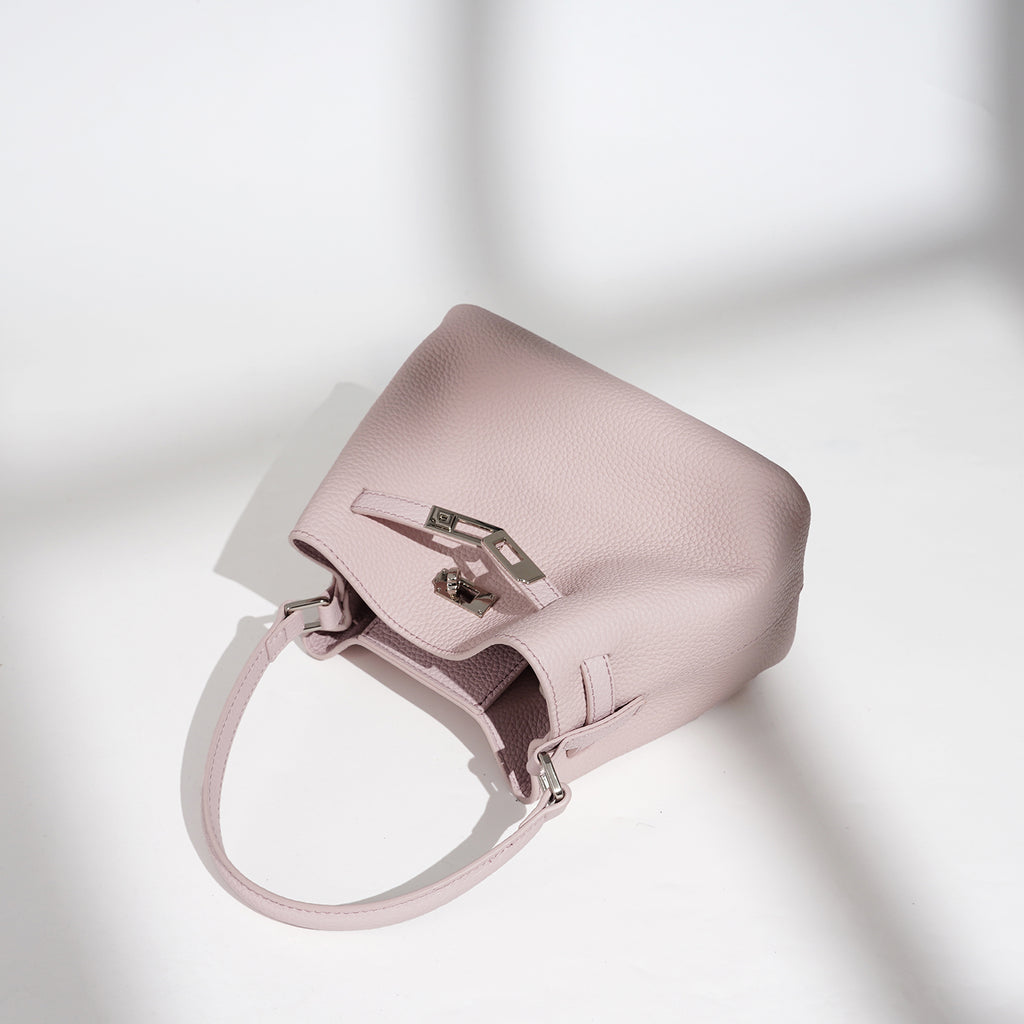 Structured Full Grain Leather Handbag