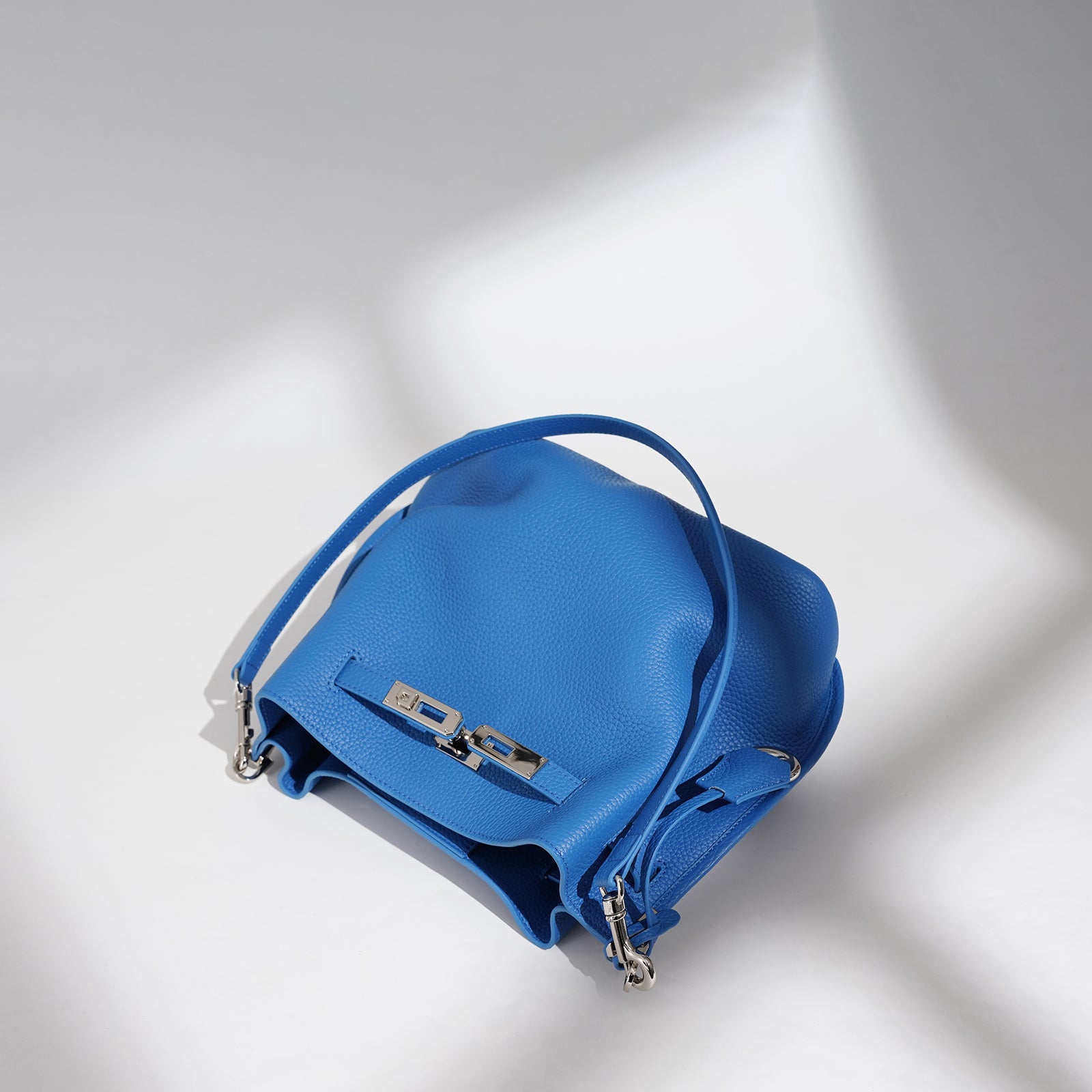 Top Grain Cowhide Curved Satchel Bag