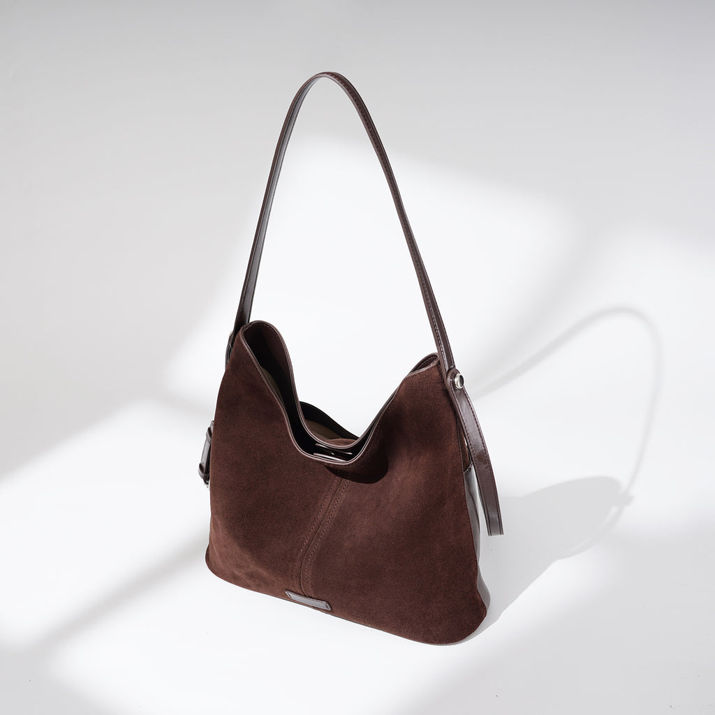 Top Grain Cowhide Suede Handbag