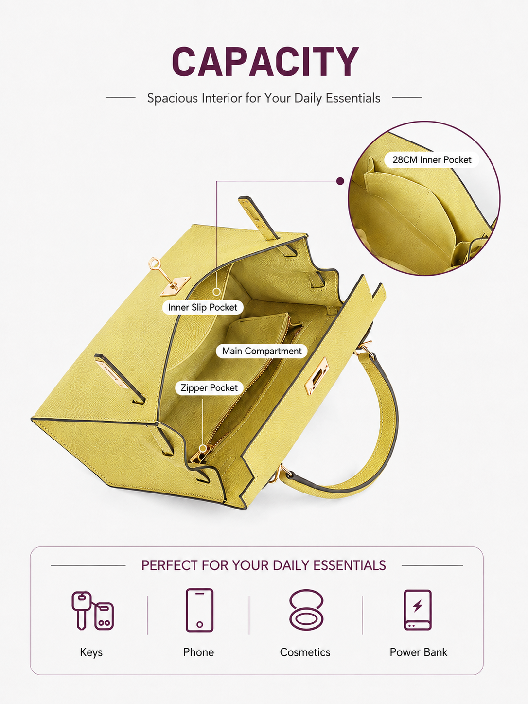 Citrine Grace Top Handle Bag outfit scenario
