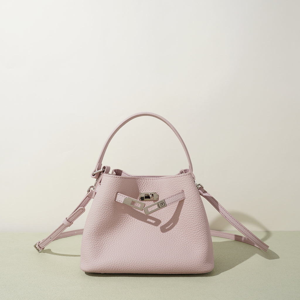 Structured Full Grain Leather Handbag