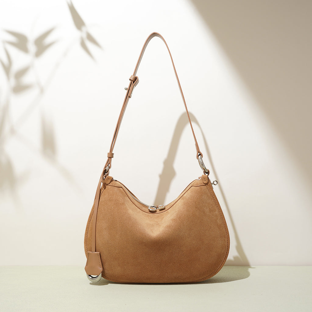 Vintage Leather Boston Crossbody Bag