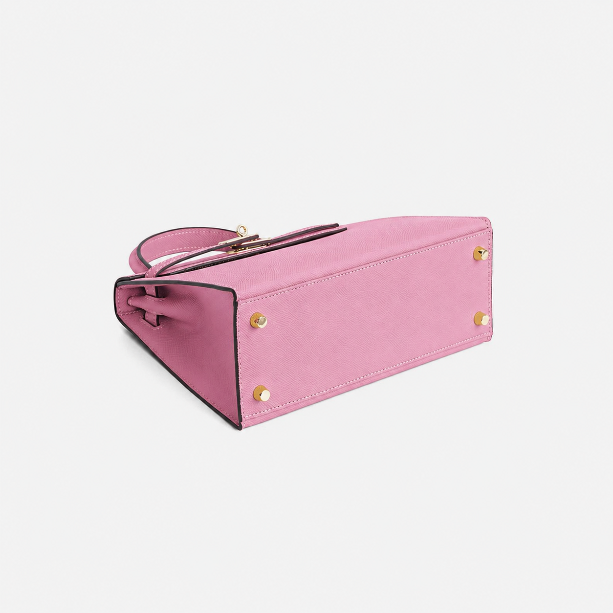 Blush Lock Top Handle Bag