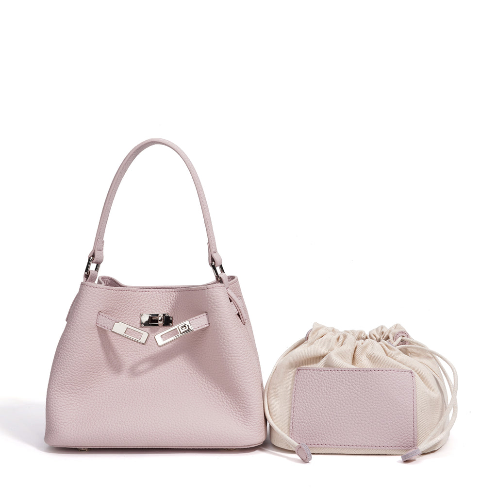 Structured Full Grain Leather Handbag