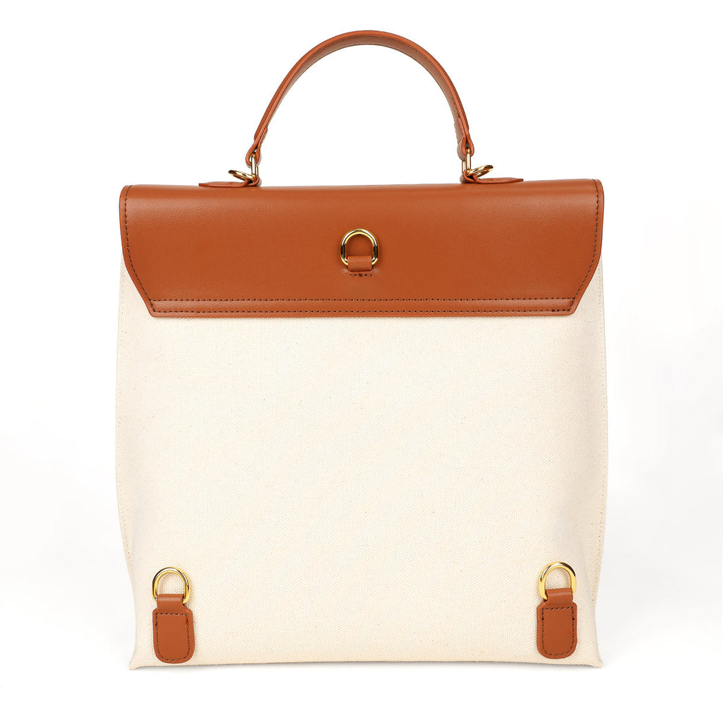 Sinfonia-Women Linen BEIGE Shoulder Bag