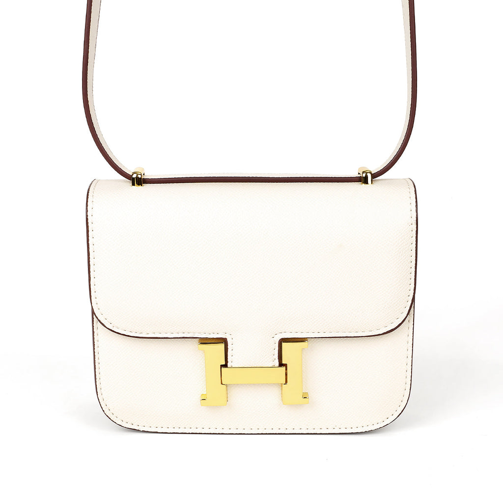 Perla-Mini Cowhide BEIGE Purse