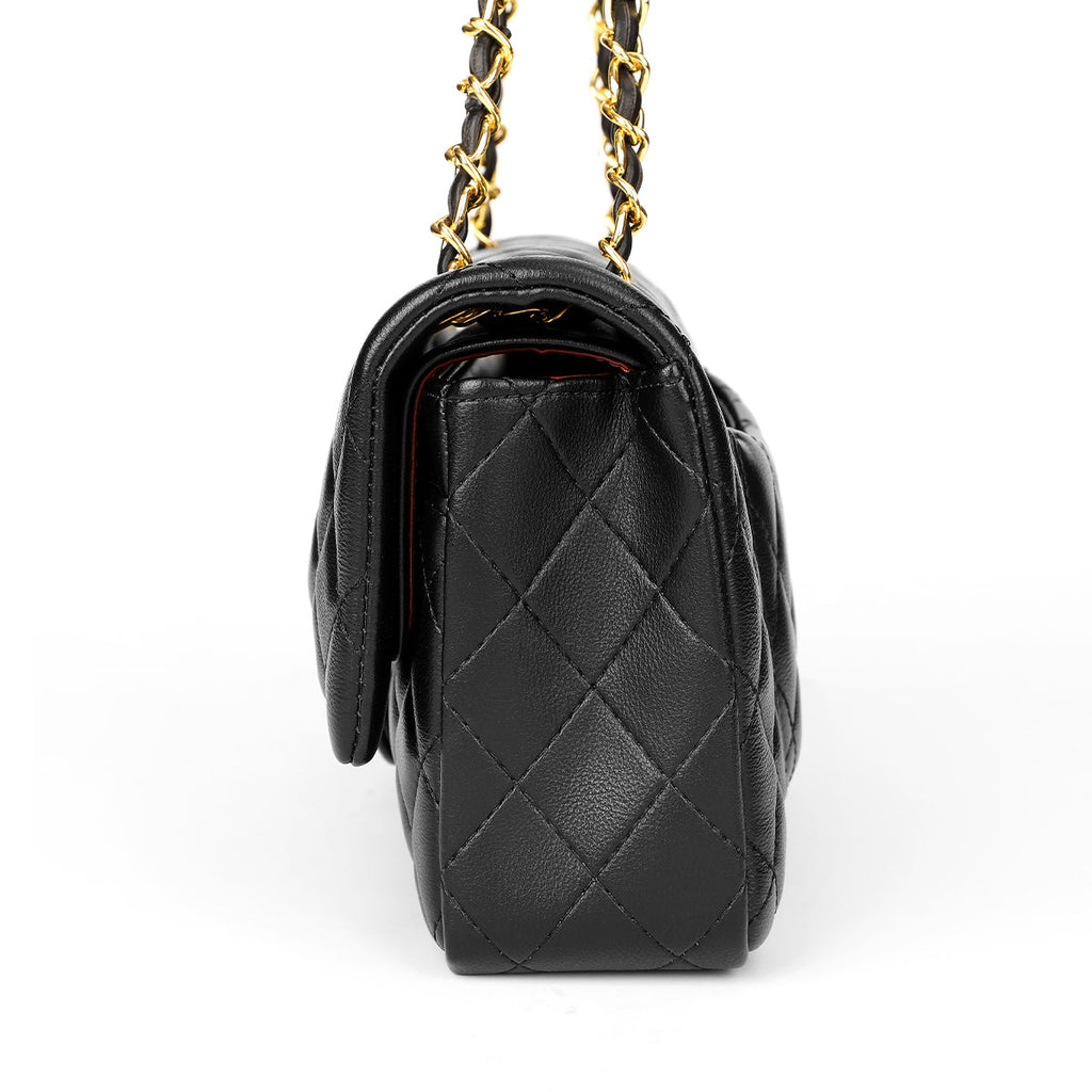 Stile-Elegant Leather BLACK Purse