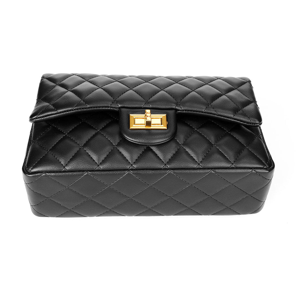 Stile-Elegant Leather BLACK Purse