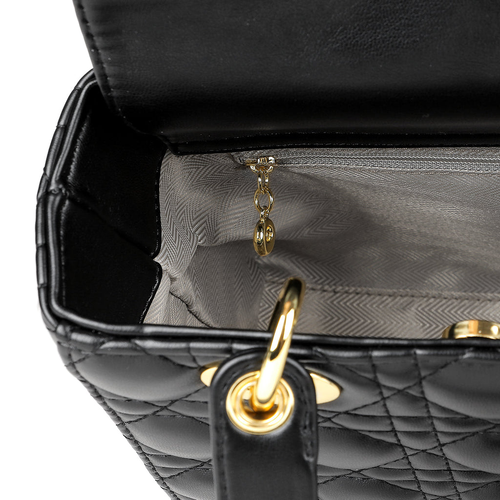 Tesoro-Lady Leather  BLACK Purse