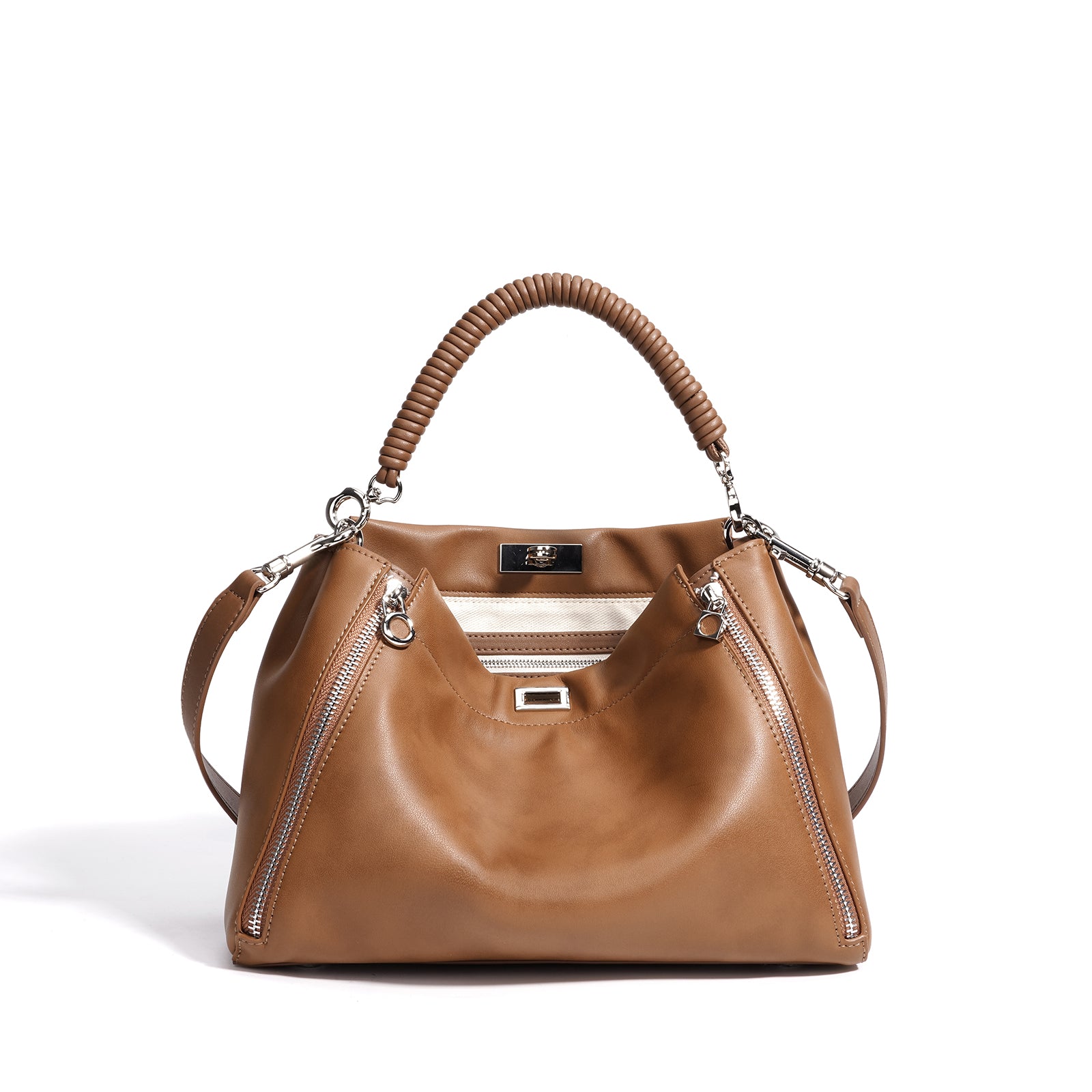 Top Grain Cowhide Structured Handbag