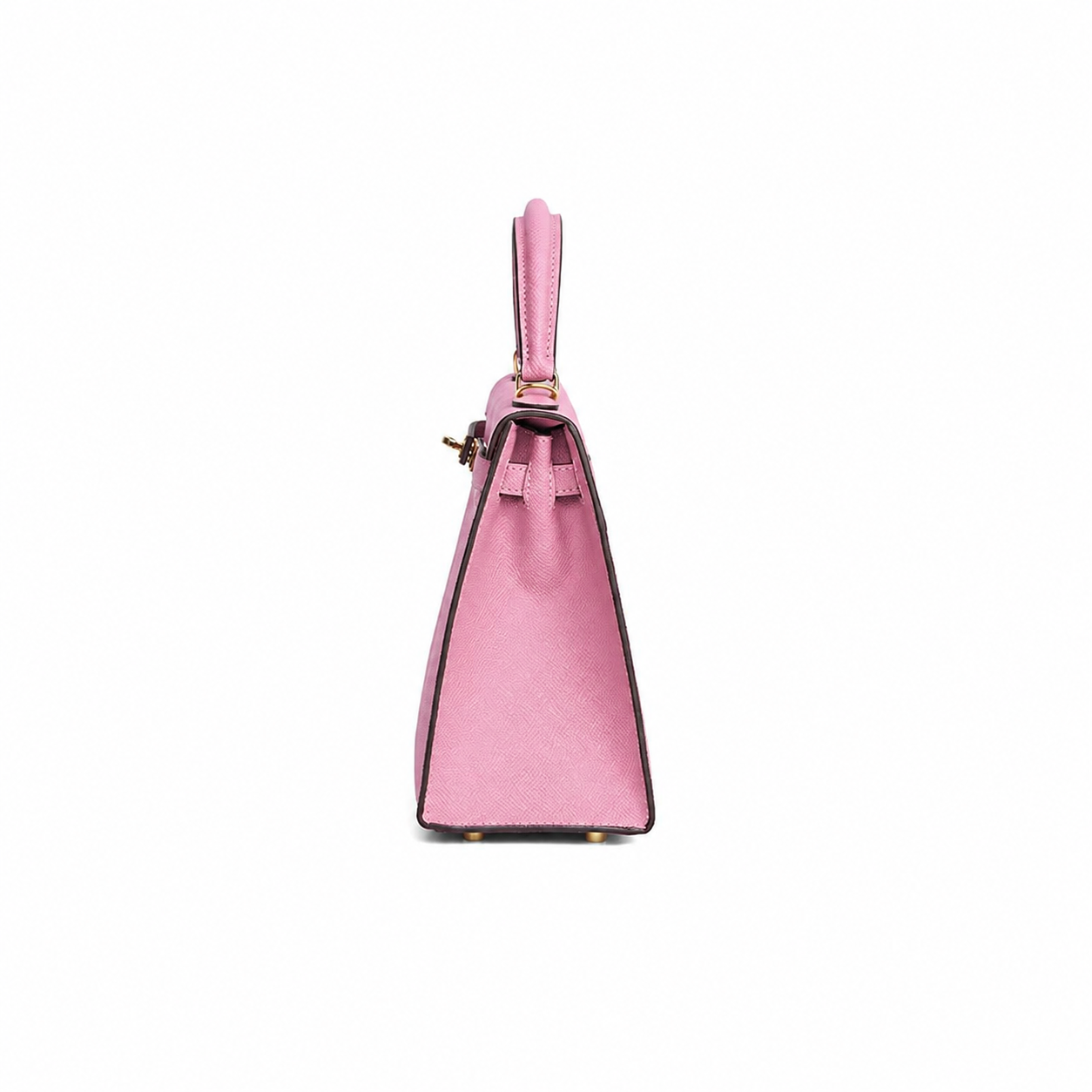 Blush Lock Top Handle Bag