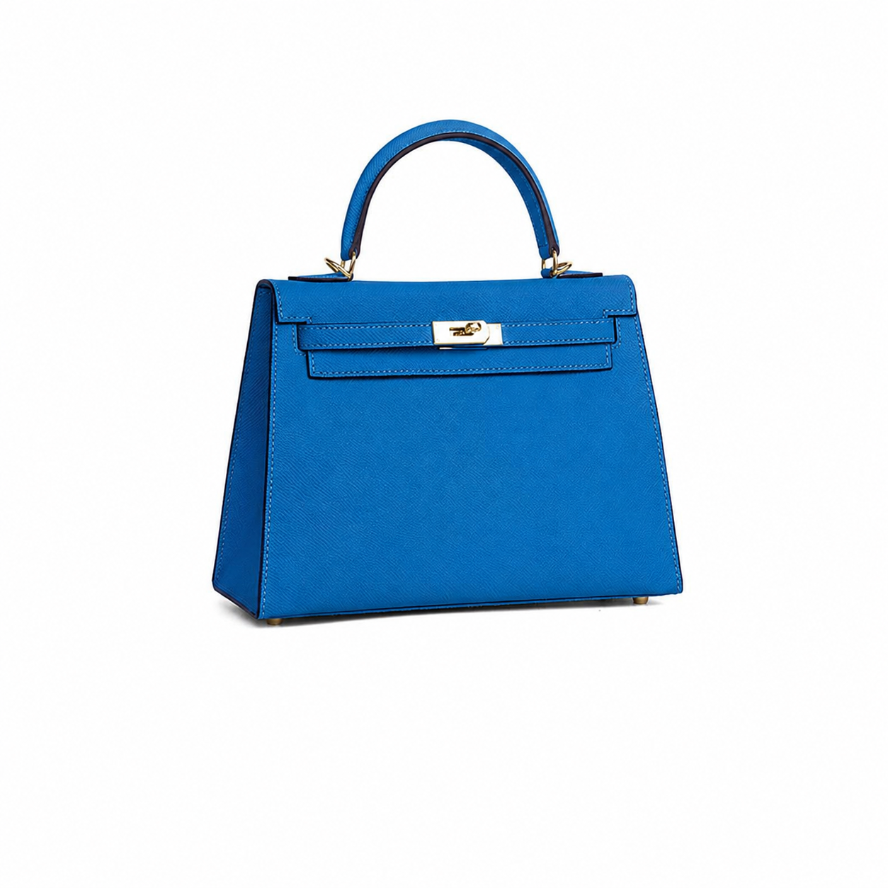 Cobalt Frame Top Handle Bag