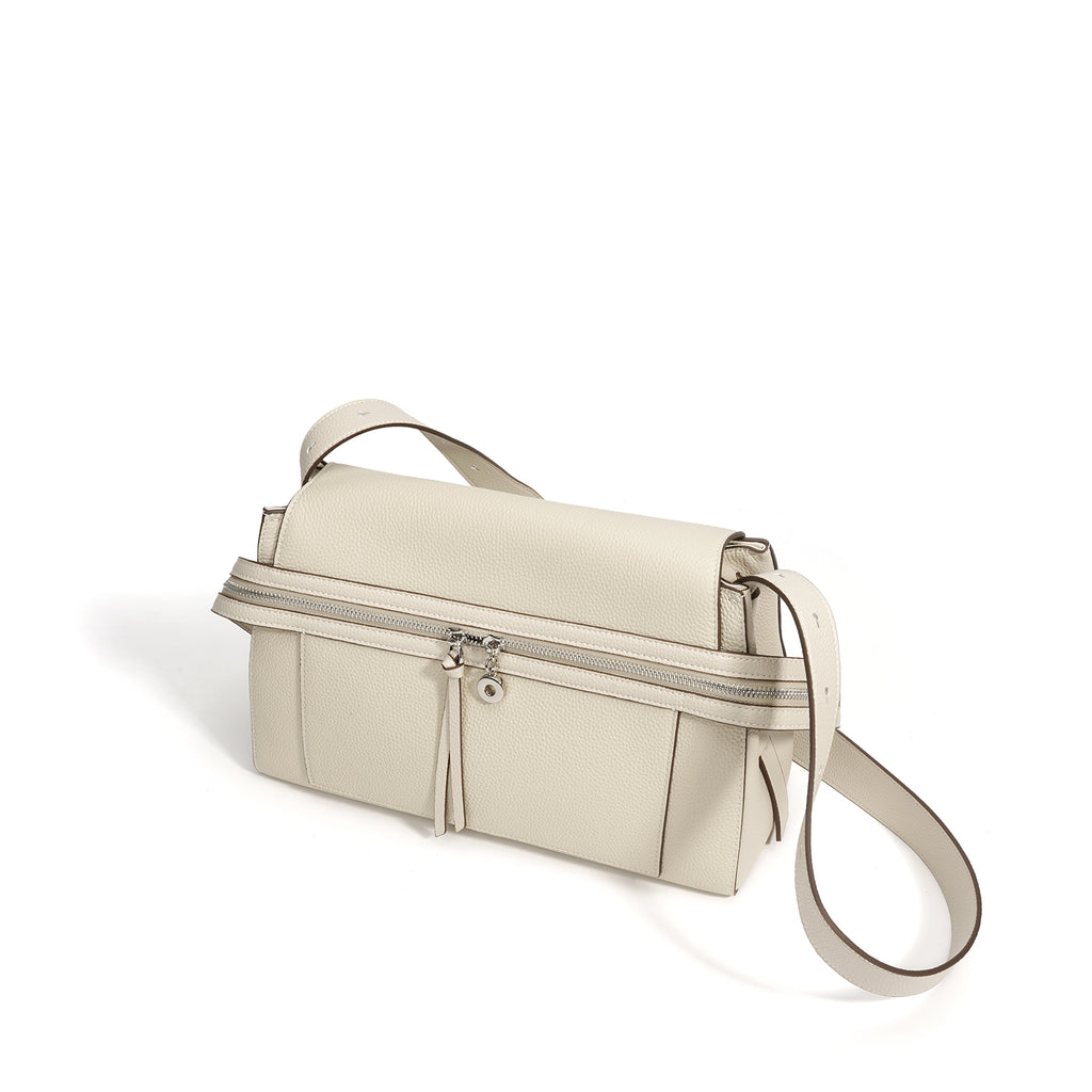 Large Leather Commuter Tote Handbag