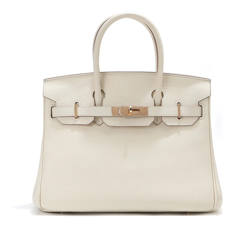 Top Grain Cowhide Platinum Handbag
