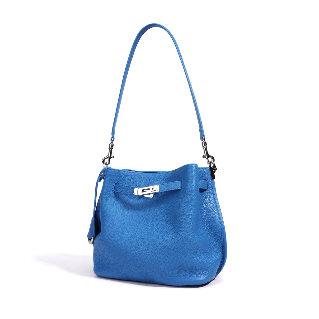 Top Grain Cowhide Curved Satchel Bag