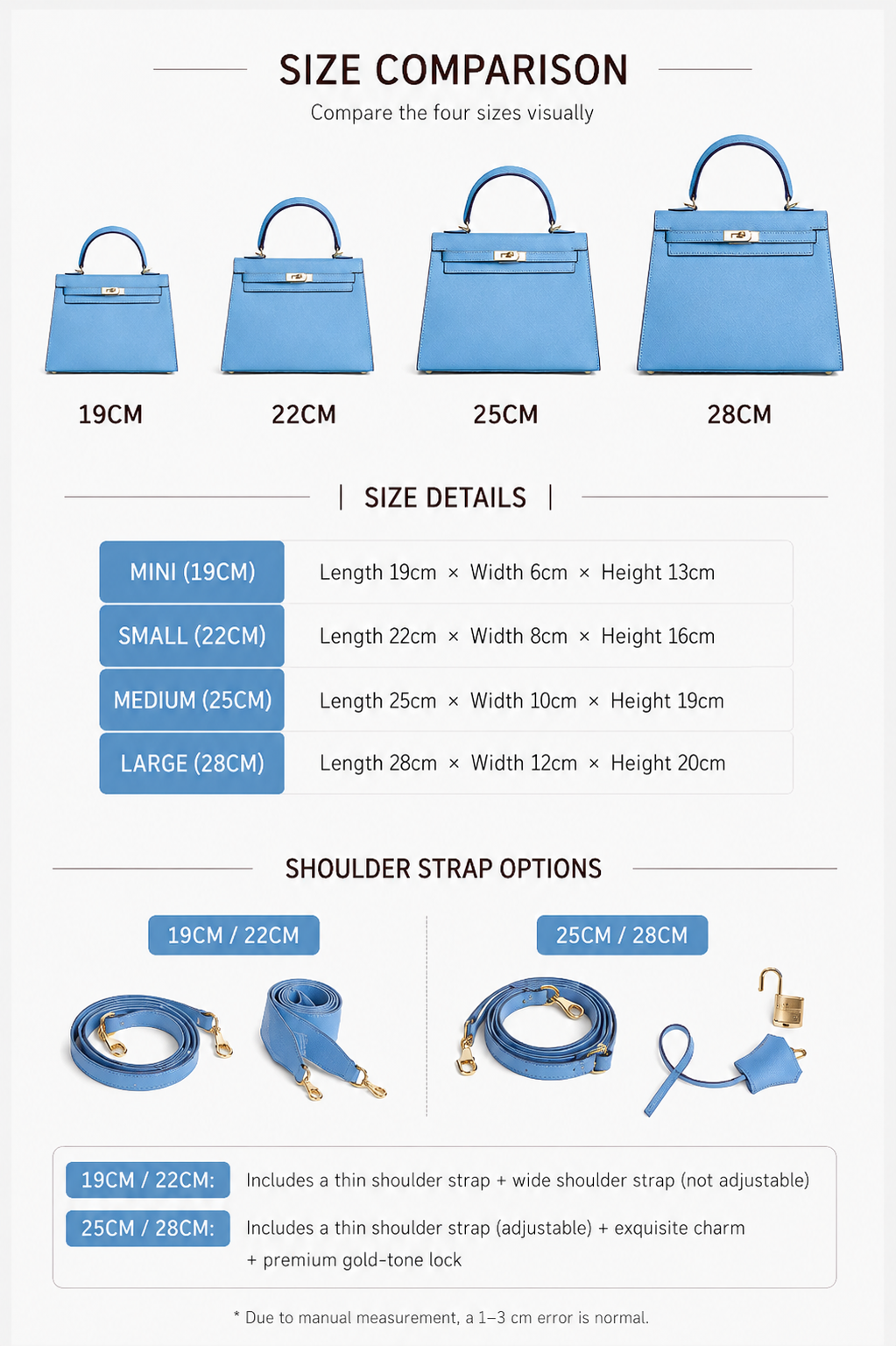 Sky Blue Lock Top Handle Bag outfit scenario