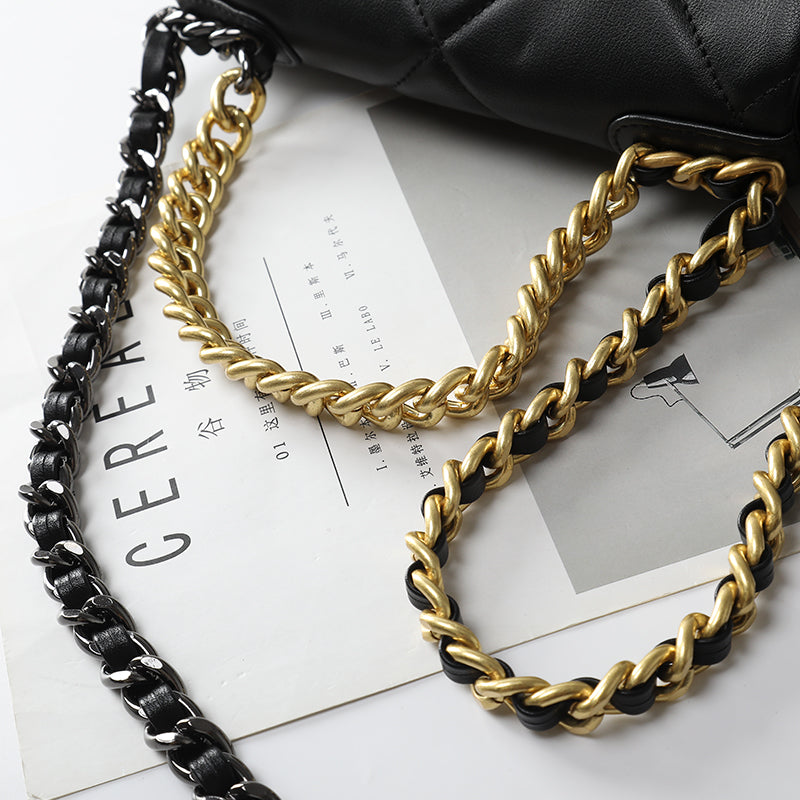 Top Grain Cowhide Quilted Chain Bag