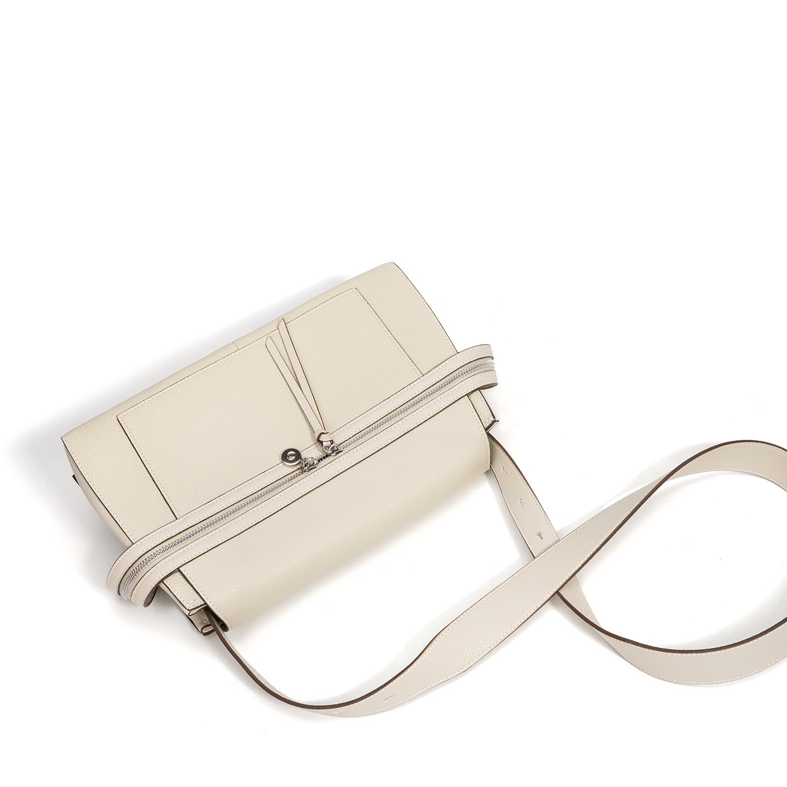 Large Leather Commuter Tote Handbag