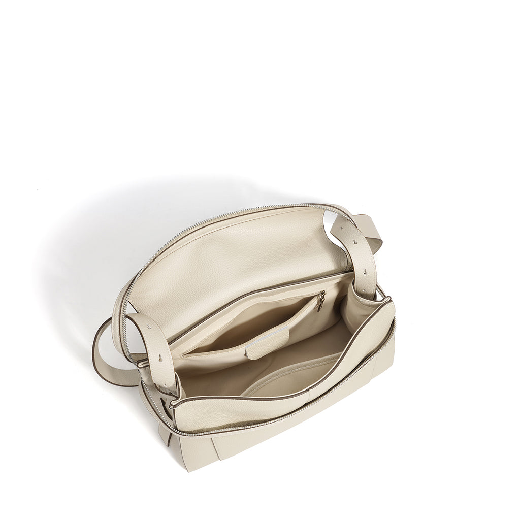 Large Leather Commuter Tote Handbag