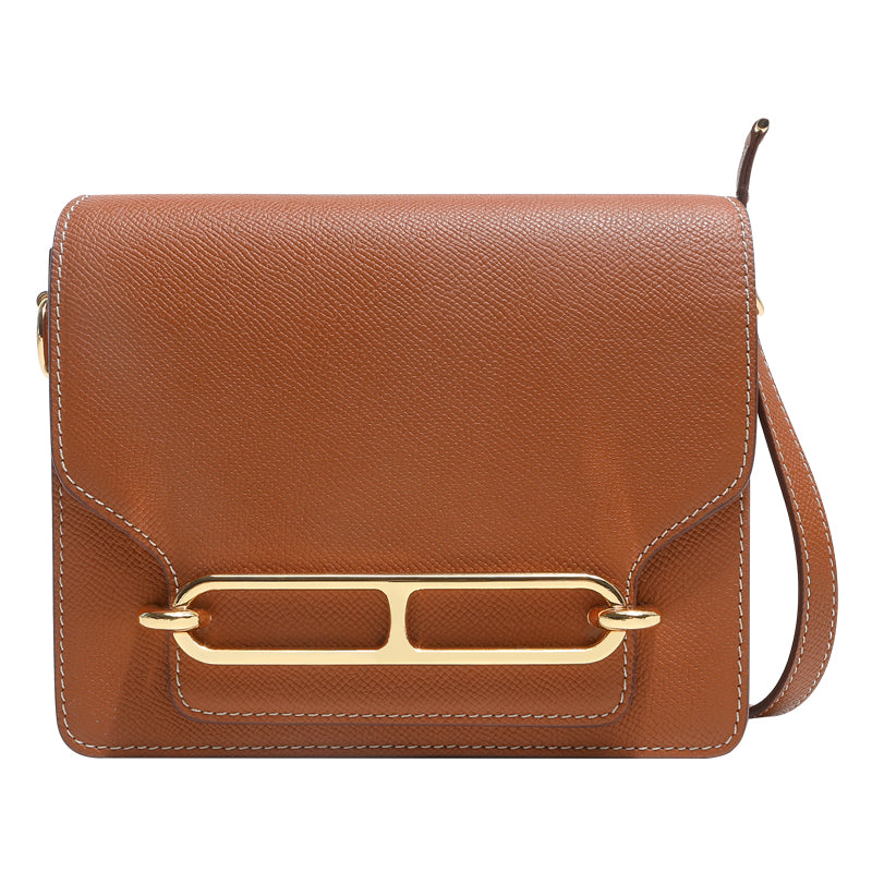 Top Grain Cowhide Tofu Crossbody Bag
