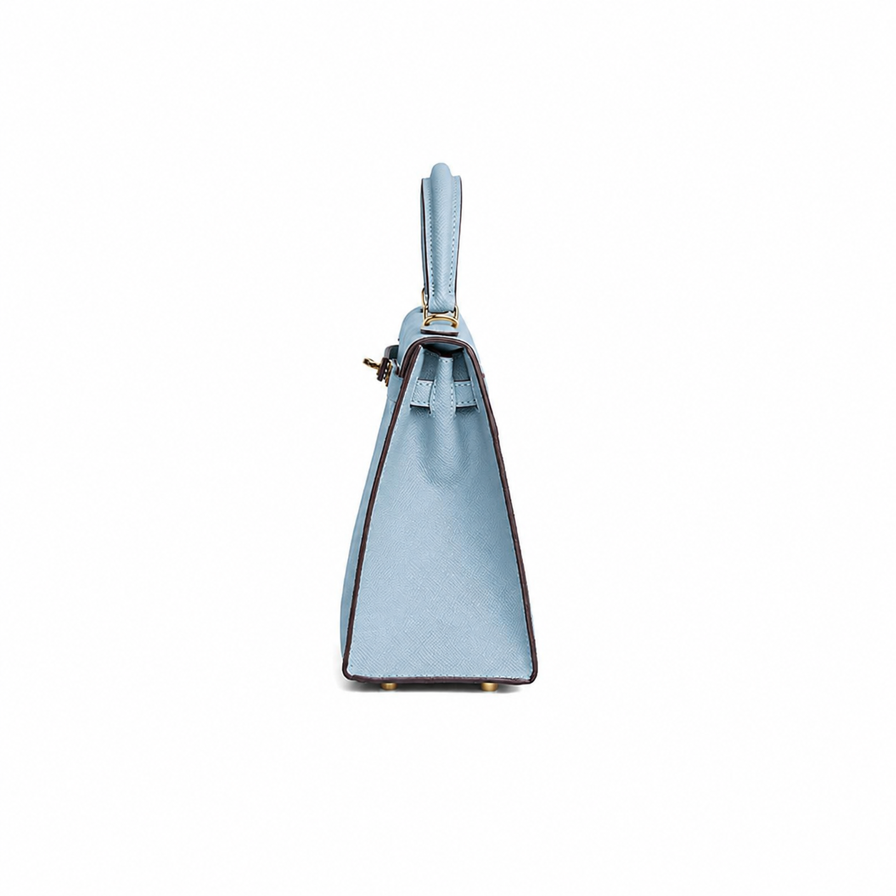 Sky Blue Structured Handle Bag