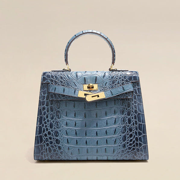 Top Grain Cowhide Pebbled Kelly Bag