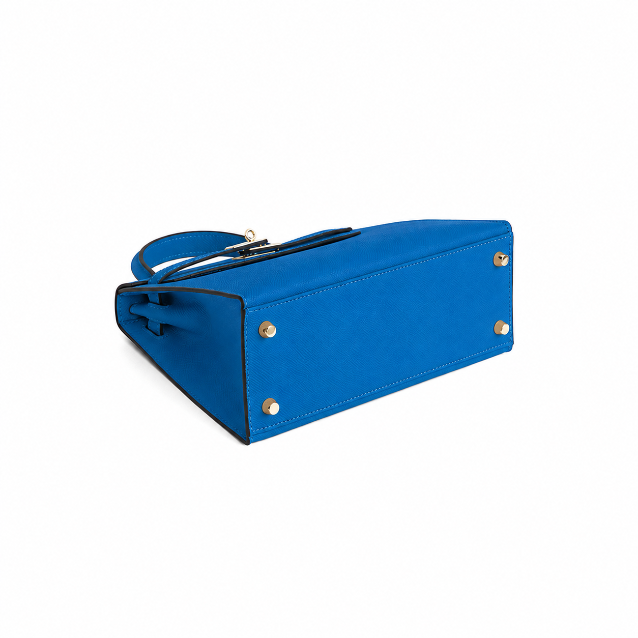 Cobalt Frame Top Handle Bag