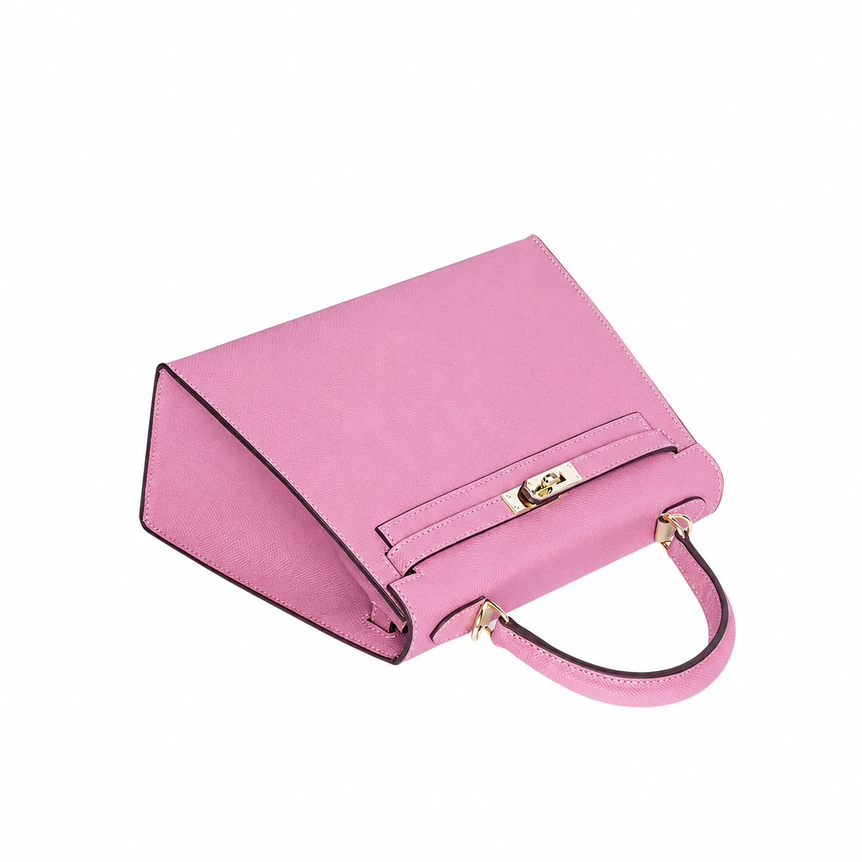 Blush Lock Top Handle Bag