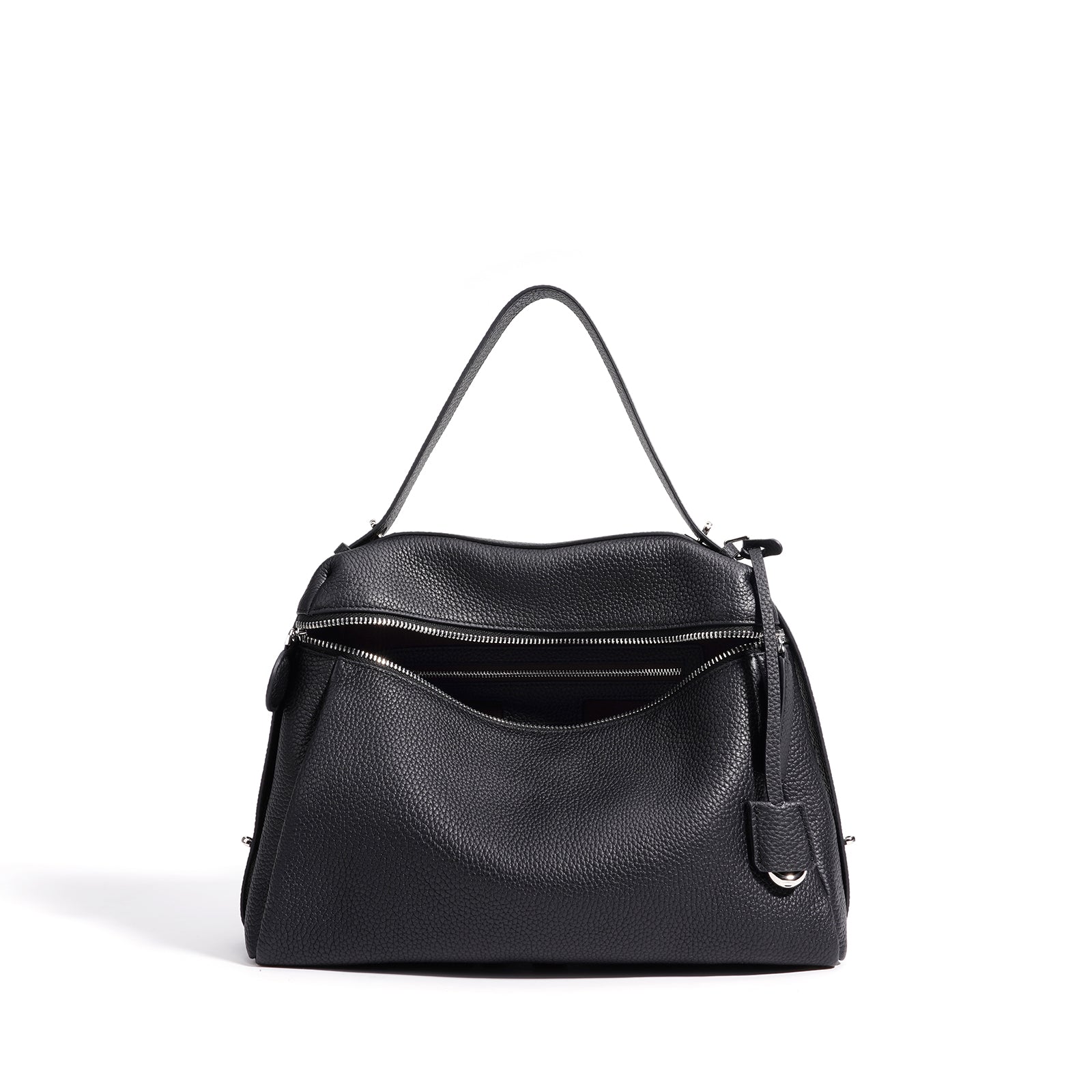 Vintage Leather Box Shoulder Crossbody Bag