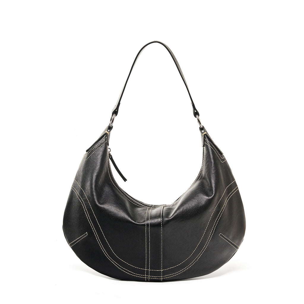 Woven Leather Lunch Box Handbag