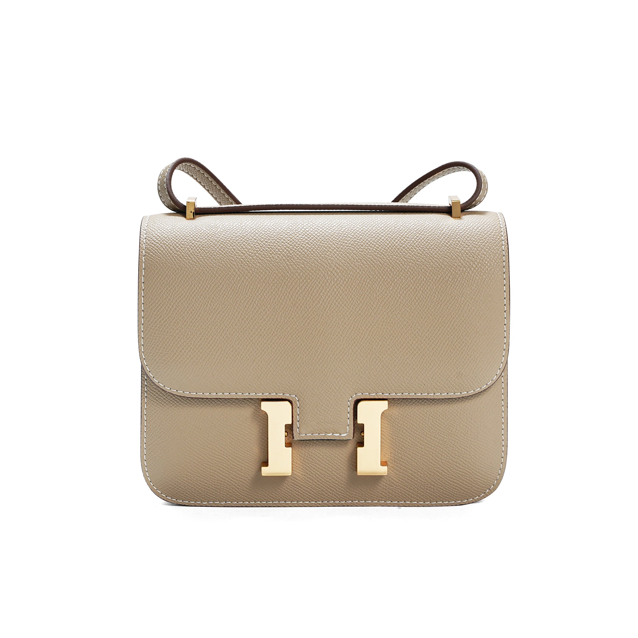 Luxury Palm Print Leather Square Bag