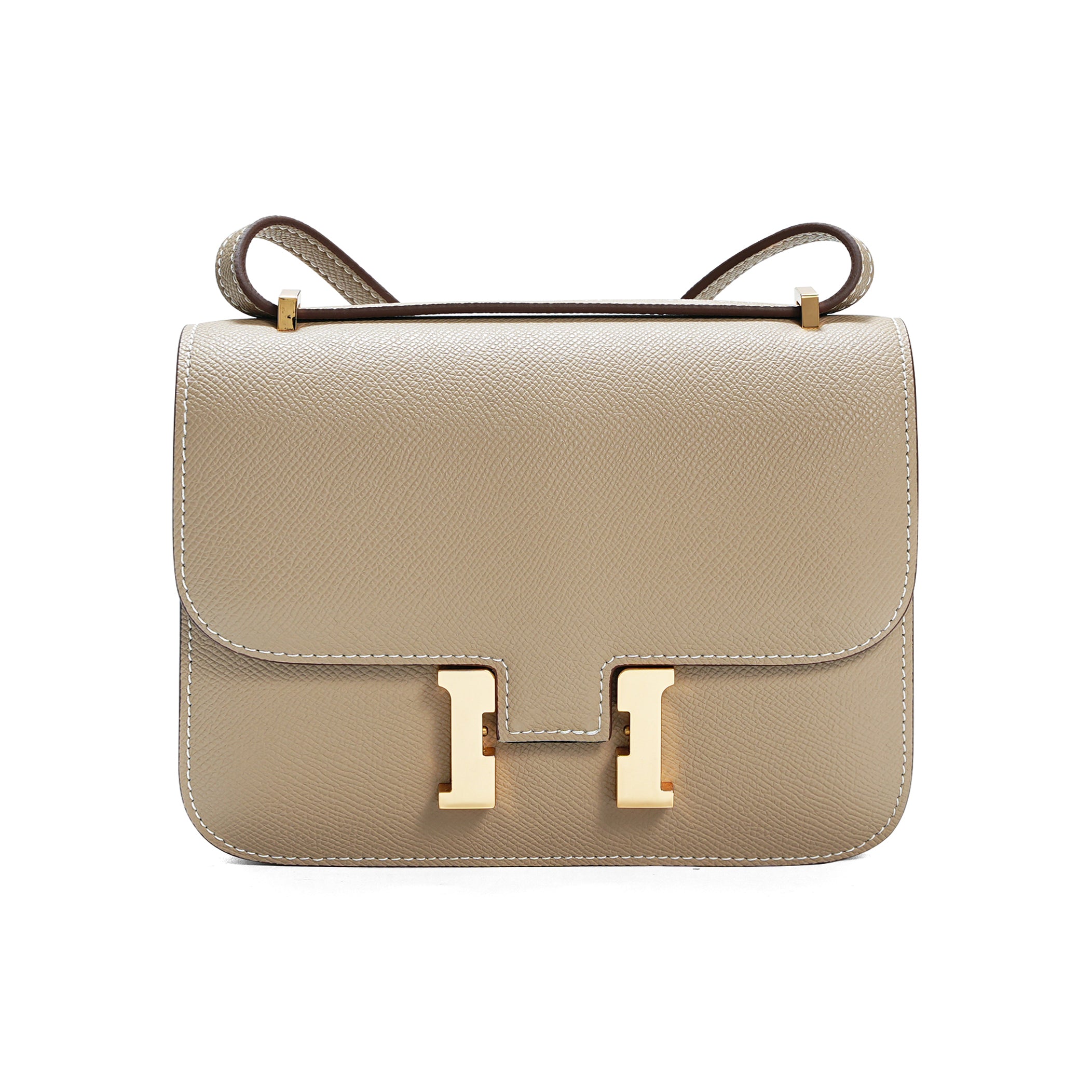 Luxury Palm Print Leather Square Bag