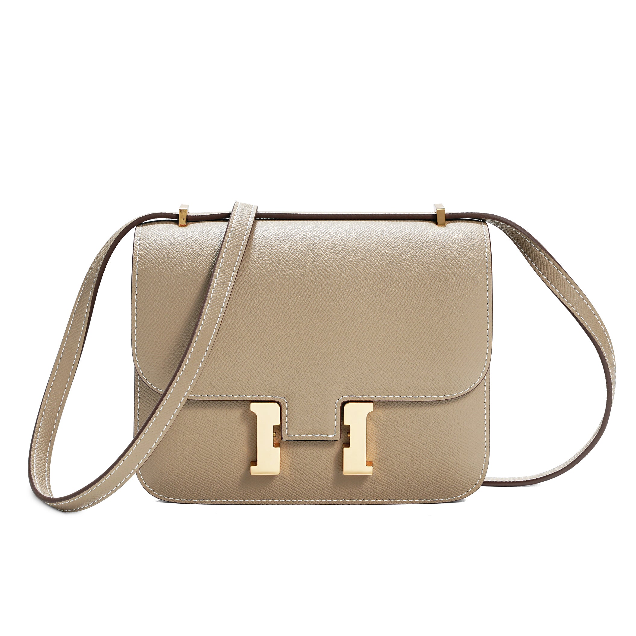 Luxury Palm Print Leather Square Bag