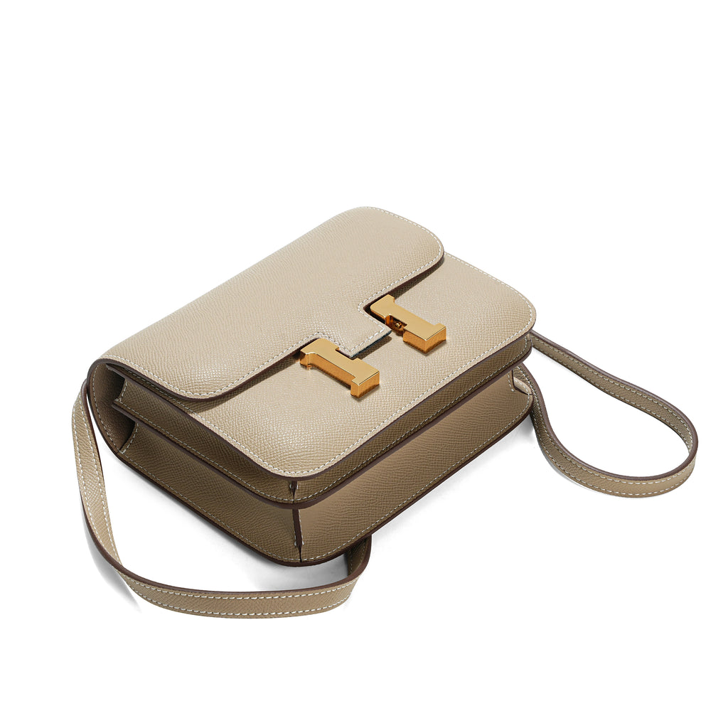 Luxury Palm Print Leather Square Bag