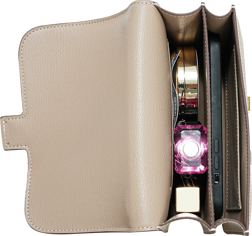 Luxury Palm Print Leather Square Bag