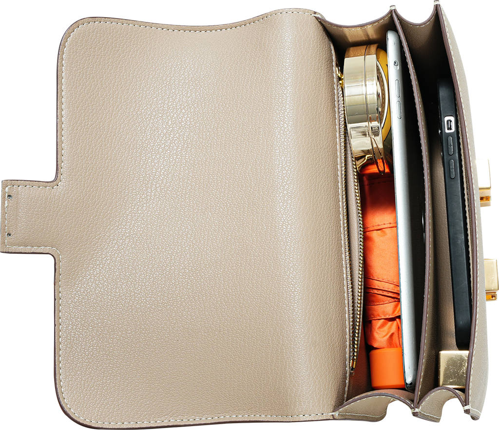 Luxury Palm Print Leather Square Bag