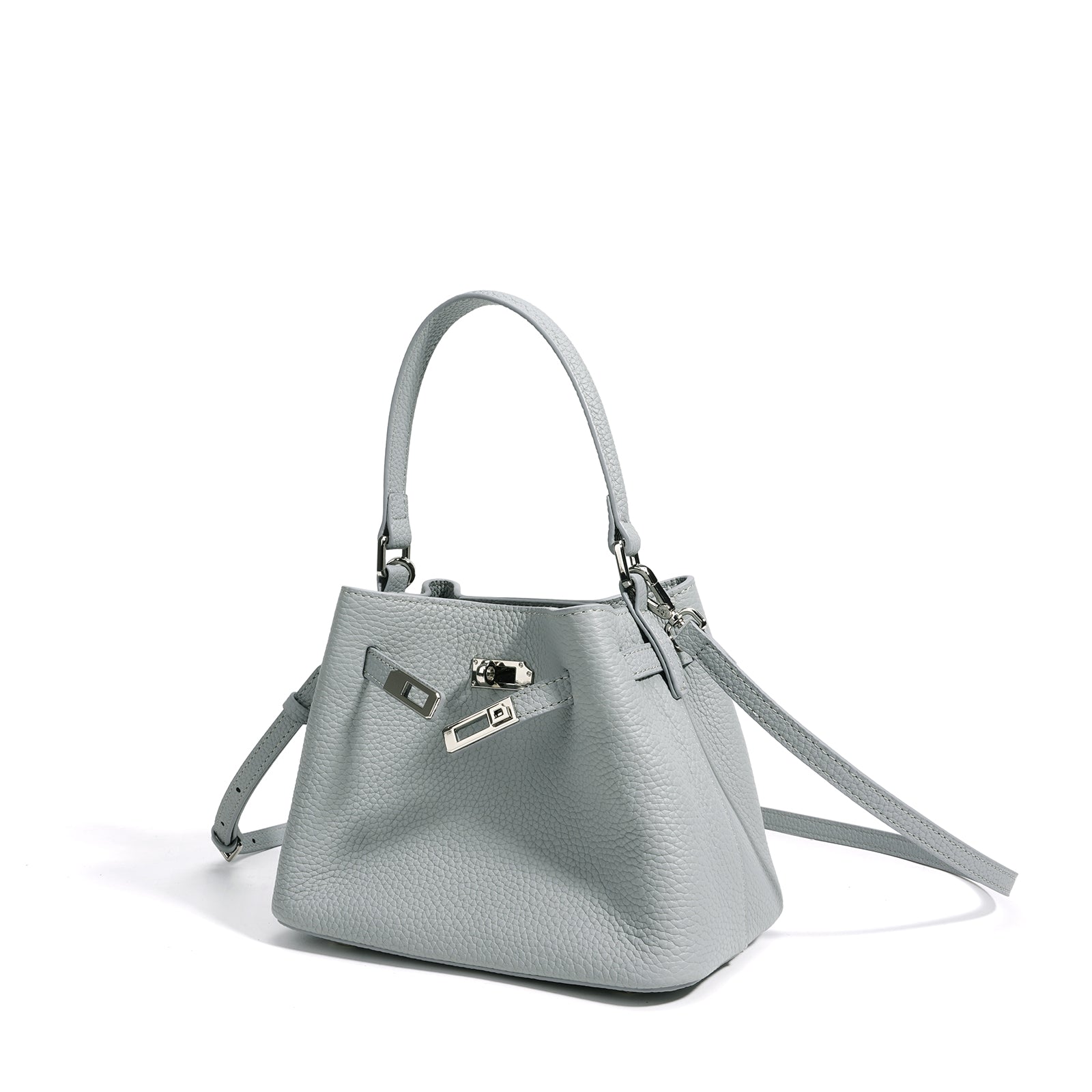 Structured Full Grain Leather Handbag