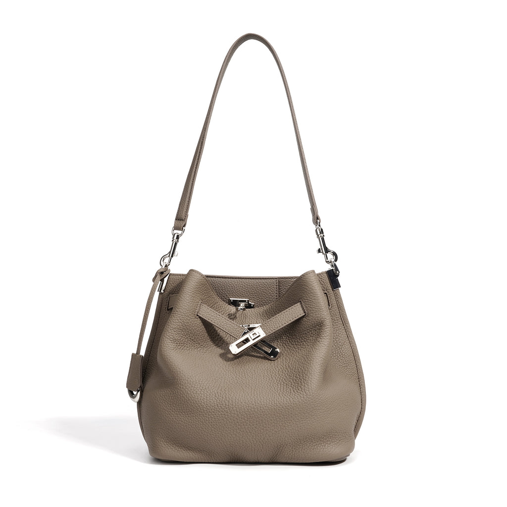 Top Grain Cowhide Curved Satchel Bag