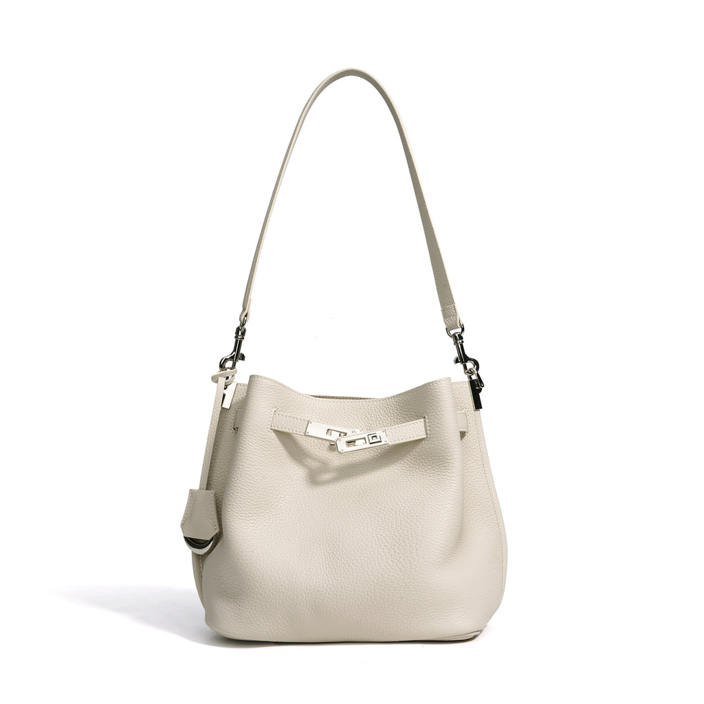 Top Grain Cowhide Curved Satchel Bag