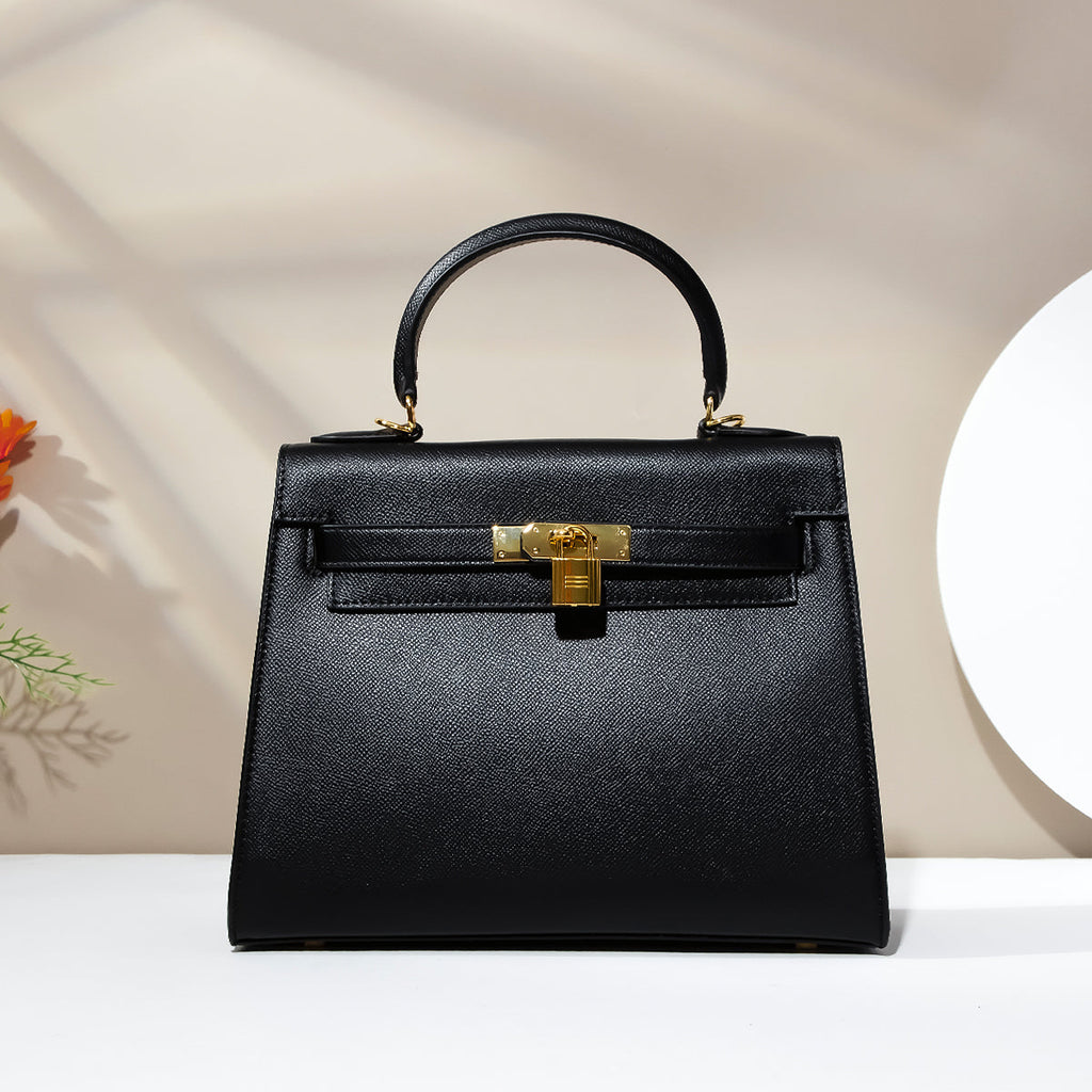Eterna-Leather Fashionable Black Purse
