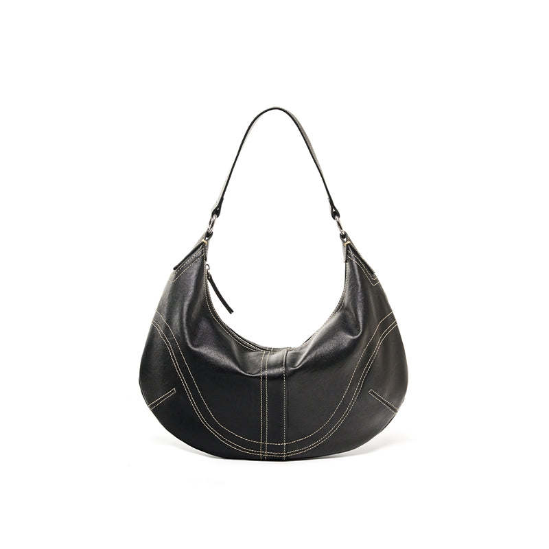 Woven Leather Lunch Box Handbag